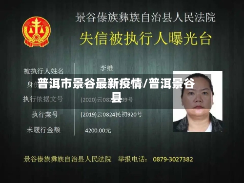 普洱市景谷最新疫情/普洱景谷县