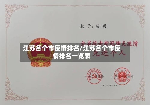 江苏各个市疫情排名/江苏各个市疫情排名一览表