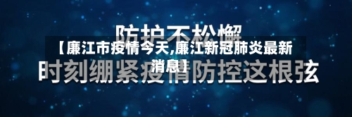 【廉江市疫情今天,廉江新冠肺炎最新消息】-第3张图片