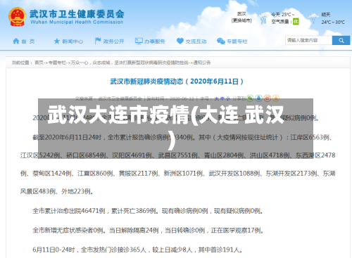 武汉大连市疫情(大连 武汉)