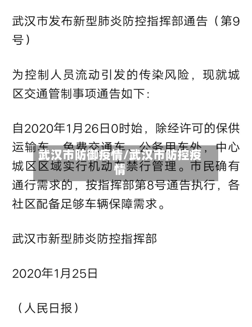武汉市防御疫情/武汉市防控疫情-第2张图片