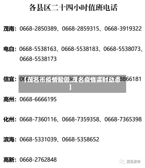 【茂名市疫情起因,茂名疫情实时动态】