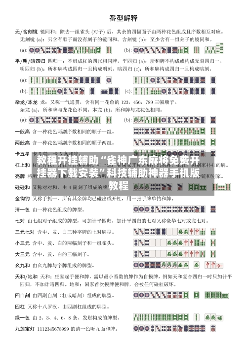 教程开挂辅助“雀神广东麻将免费开挂器下载安装”科技辅助神器手机版教程