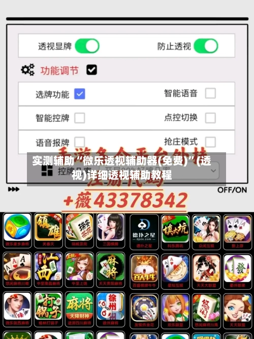 实测辅助“微乐透视辅助器(免费)”(透视)详细透视辅助教程-第2张图片