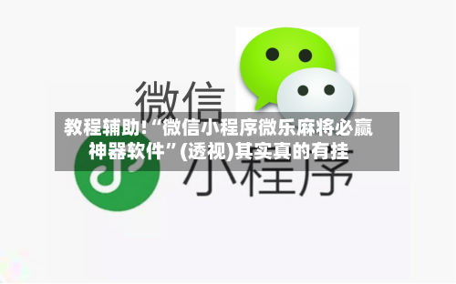 教程辅助!“微信小程序微乐麻将必赢神器软件	”(透视)其实真的有挂-第3张图片