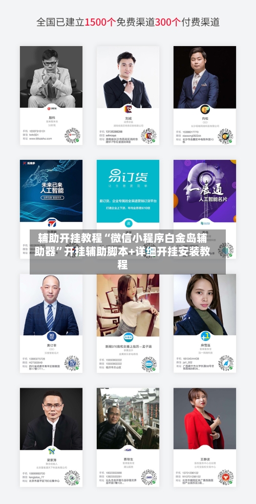 辅助开挂教程“微信小程序白金岛辅助器”开挂辅助脚本+详细开挂安装教程-第2张图片