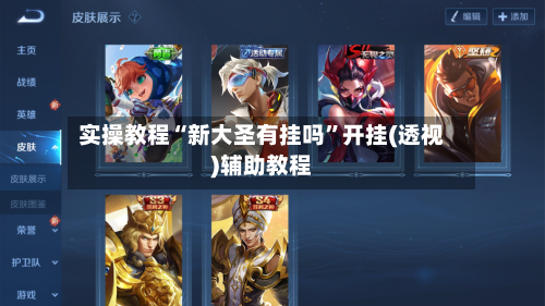 实操教程“新大圣有挂吗”开挂(透视)辅助教程-第2张图片