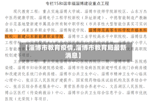 【淄博市教育疫情,淄博市教育局最新消息】-第2张图片