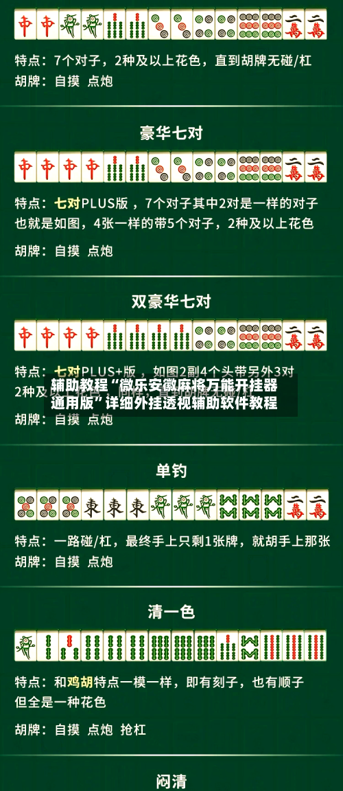 辅助教程“微乐安徽麻将万能开挂器通用版”详细外挂透视辅助软件教程-第2张图片