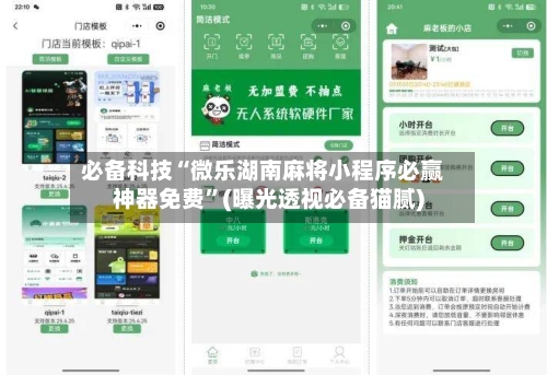 必备科技“微乐湖南麻将小程序必赢神器免费”(曝光透视必备猫腻)-第3张图片