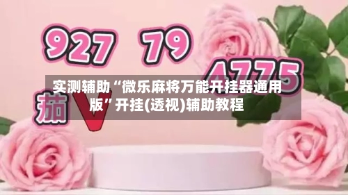 实测辅助“微乐麻将万能开挂器通用版”开挂(透视)辅助教程-第3张图片