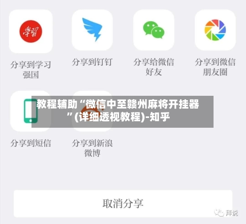 教程辅助“微信中至赣州麻将开挂器	”(详细透视教程)-知乎-第2张图片