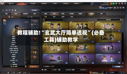 教程辅助!“玄武大厅简单透视”(必备工具)辅助教学-第2张图片