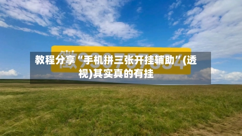 教程分享“手机拼三张开挂辅助”(透视)其实真的有挂-第3张图片