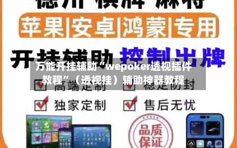 万能开挂辅助“wepoker透视插件教程	”（透视挂）辅助神器教程-第2张图片