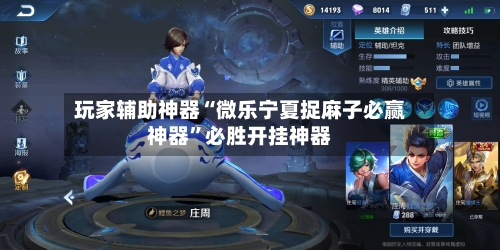 玩家辅助神器“微乐宁夏捉麻子必赢神器”必胜开挂神器