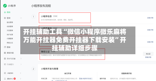 开挂辅助工具“微信小程序微乐麻将万能开挂器免费开挂器下载安装	”开挂辅助详细步骤-第3张图片