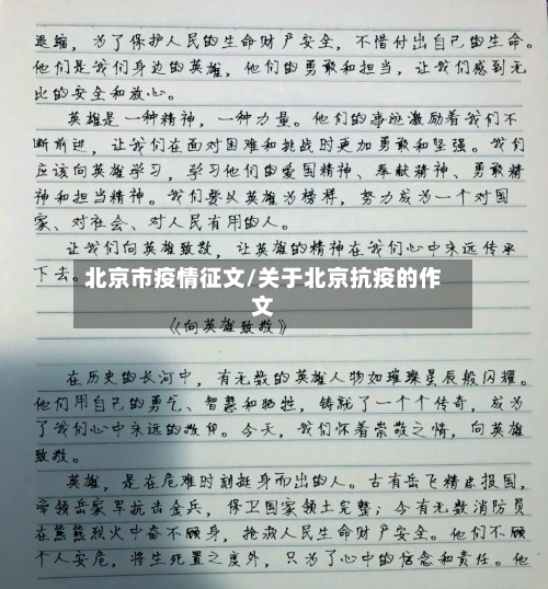 北京市疫情征文/关于北京抗疫的作文