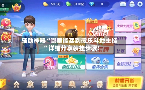 辅助神器“哪里能买到微乐斗地主挂	”详细分享装挂步骤!-第2张图片