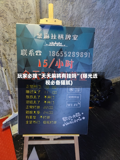 玩家必搜“天天麻将有挂吗	”(曝光透视必备猫腻)-第2张图片