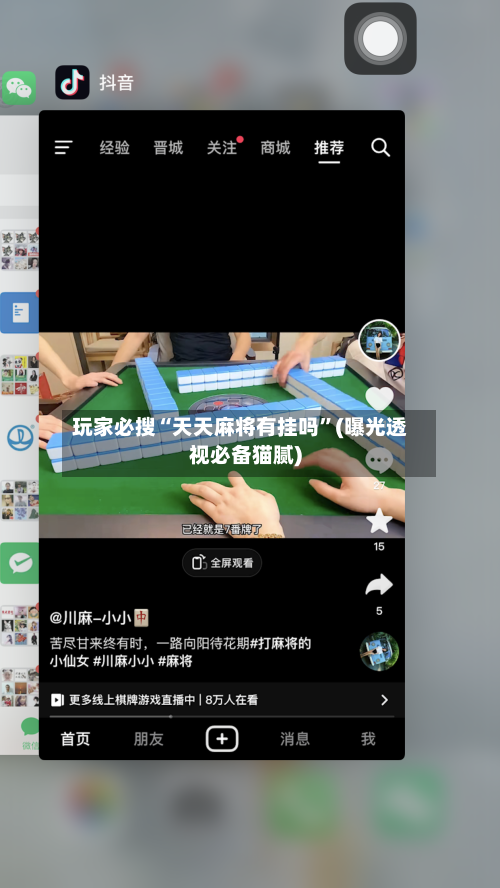 玩家必搜“天天麻将有挂吗”(曝光透视必备猫腻)-第3张图片