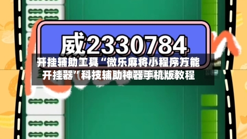 开挂辅助工具“微乐麻将小程序万能开挂器	”科技辅助神器手机版教程-第2张图片