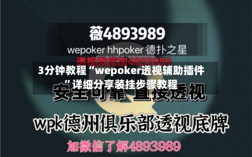 3分钟教程“wepoker透视辅助插件	”详细分享装挂步骤教程-第3张图片