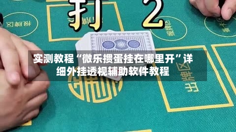 实测教程“微乐掼蛋挂在哪里开”详细外挂透视辅助软件教程-第3张图片