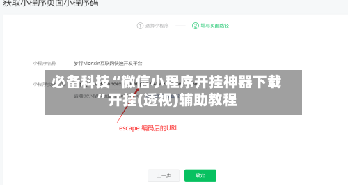 必备科技“微信小程序开挂神器下载”开挂(透视)辅助教程-第2张图片