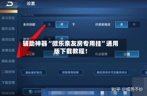 辅助神器“微乐亲友房专用挂”通用版下载教程！-第2张图片