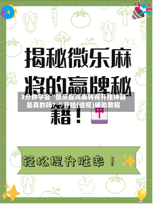 3分钟学会“微乐捉鸡麻将有开挂神器是真的吗？”开挂(透视)辅助教程-第2张图片