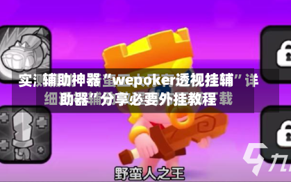 辅助神器“wepoker透视挂辅助器”分享必要外挂教程-第2张图片