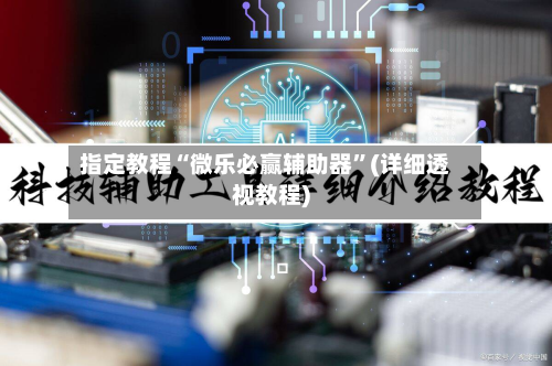 指定教程“微乐必赢辅助器”(详细透视教程)-第2张图片