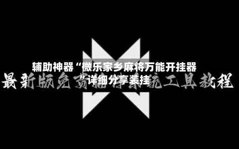 辅助神器“微乐家乡麻将万能开挂器”详细分享装挂-第2张图片