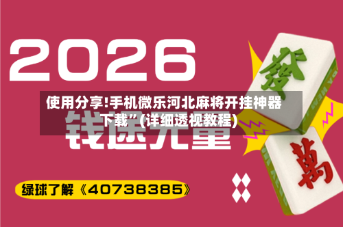 使用分享!手机微乐河北麻将开挂神器下载”(详细透视教程)-第2张图片