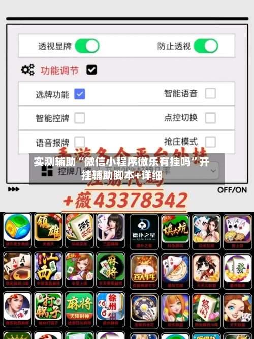 实测辅助“微信小程序微乐有挂吗”开挂辅助脚本+详细-第2张图片