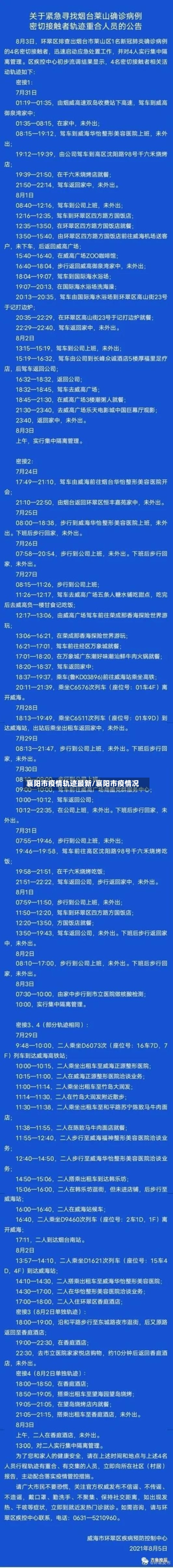 襄阳市疫情轨迹最新/襄阳市疫情况