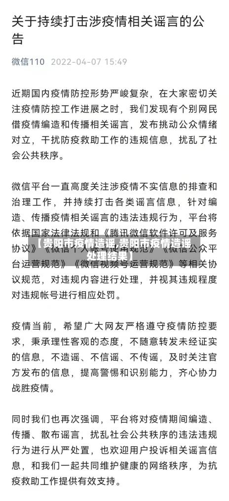 【贵阳市疫情造谣,贵阳市疫情造谣处理结果】-第2张图片