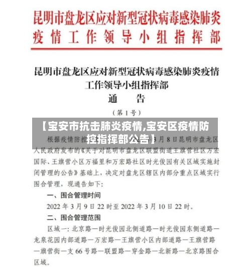 【宝安市抗击肺炎疫情,宝安区疫情防控指挥部公告】-第2张图片