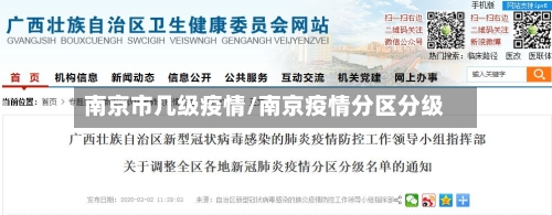 南京市几级疫情/南京疫情分区分级-第2张图片