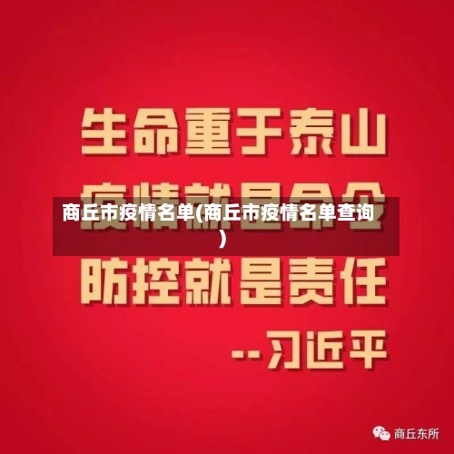 商丘市疫情名单(商丘市疫情名单查询)