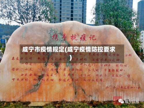 咸宁市疫情规定(咸宁疫情防控要求)